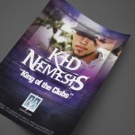 DJ Kid Nemesis at AJA Channelside Print Design by Ryan Orion Agency