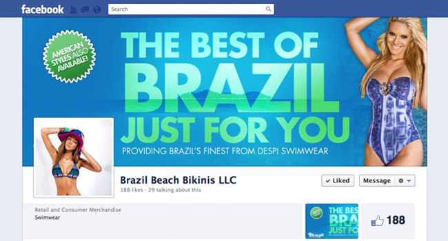 Brazilian Beach Bikinis Facebook Cover Photo by Ryan Orion Agency